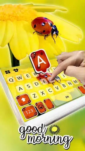 Play Flower Ladybug Keyboard Background as an online game Flower Ladybug Keyboard Background with UptoPlay