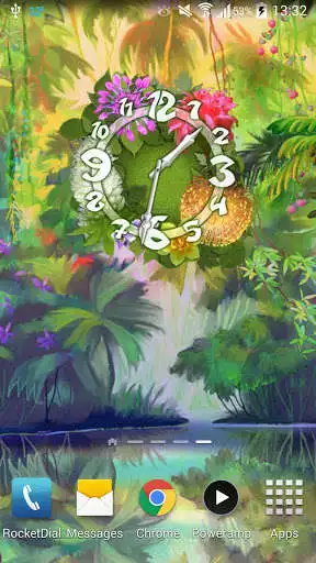 Play Flower Parade Clock widget