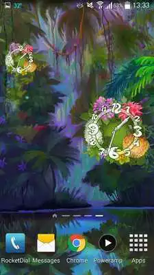 Play Flower Parade Clock widget