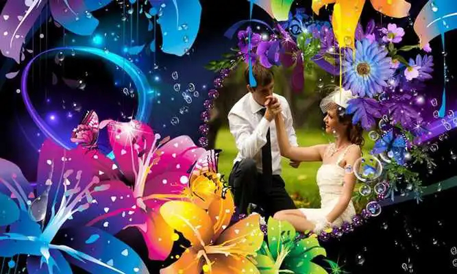 Play Flower Photo Frame Beauty