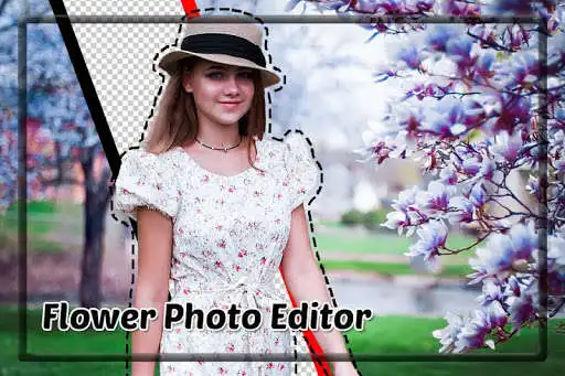 Play Flower Photo Frame : Cut Paste Editor as an online game Flower Photo Frame : Cut Paste Editor with UptoPlay