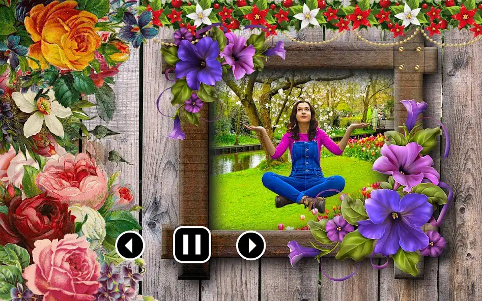 Play Flower photo video maker music as an online game Flower photo video maker music with UptoPlay
