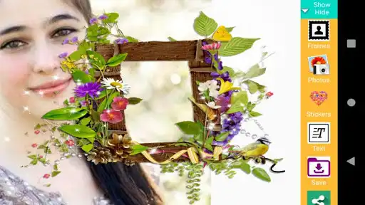 Play Flower pictures frame as an online game Flower pictures frame with UptoPlay