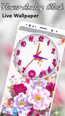 Play Flowers Analog Clock Live Wallpaper Play Flowers Analog Clock Live Wallpaper
