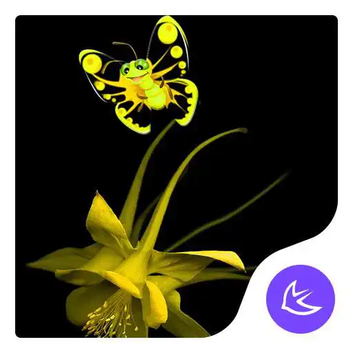 Run free android online Flowers-APUS Launcher theme APK