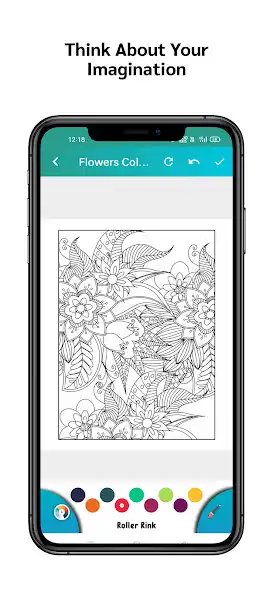 Play Flowers Coloring book Adults as an online game Flowers Coloring book Adults with UptoPlay