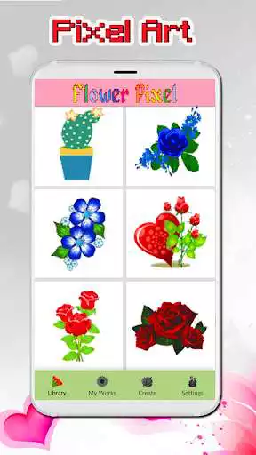Play flowers coloring book