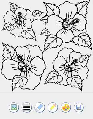 Play flowers coloring book