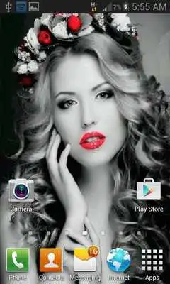 Play Flowers Crown Live Wallpaper