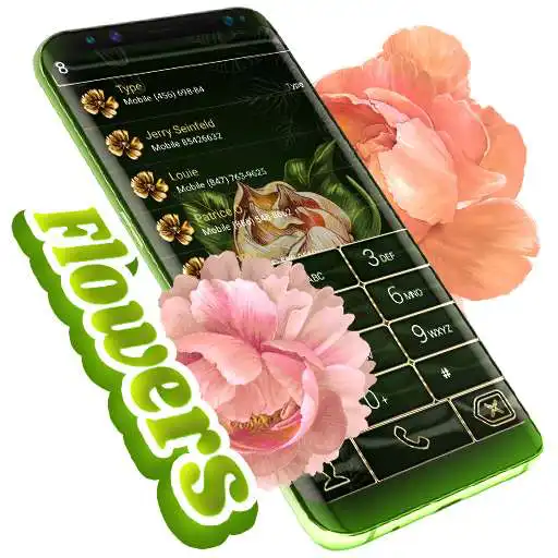 Free play online Flowers Dialer Theme APK