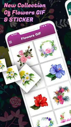 Play Flowers GIF : Flower Stickers For Whatsapp