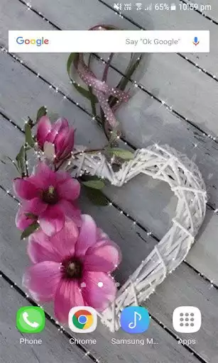 Play Flowers Heart Live Wallpaper as an online game Flowers Heart Live Wallpaper with UptoPlay