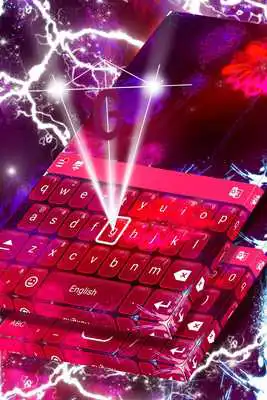 Play Flowers Keyboard Neon Theme