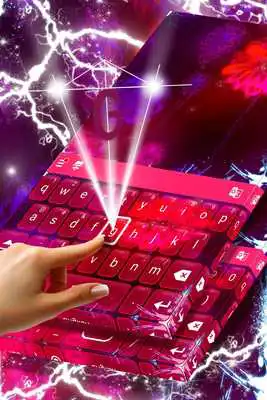 Play Flowers Keyboard Neon Theme