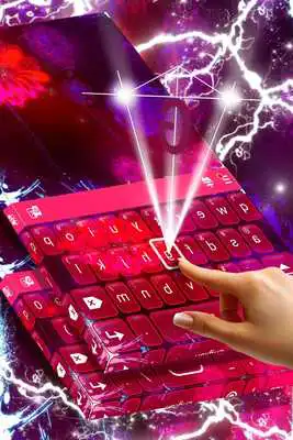 Play Flowers Keyboard Neon Theme