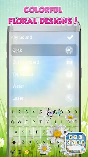 Play Flowers Keyboard Skins as an online game Flowers Keyboard Skins with UptoPlay
