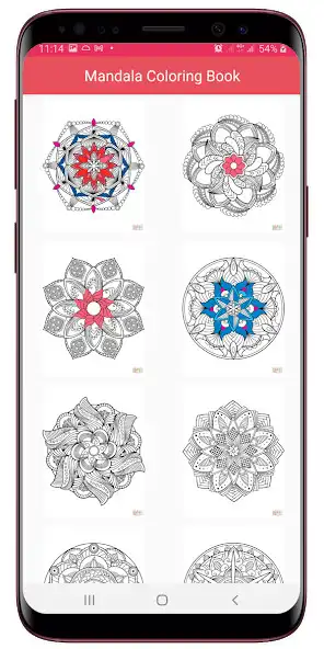 Play Flowers Mandala Coloring Book as an online game Flowers Mandala Coloring Book with UptoPlay