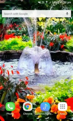Play Flowers Park Fountain LWP