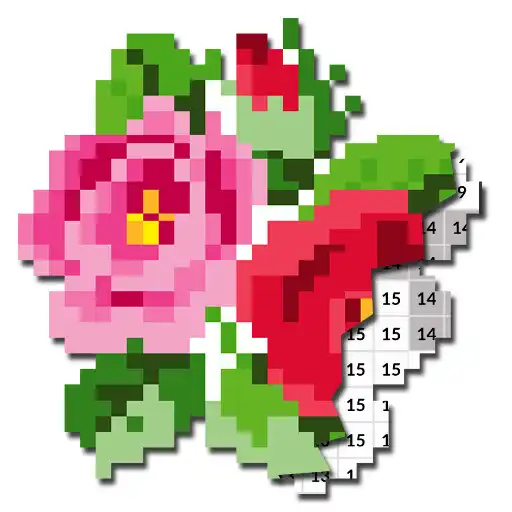 Play Flowers Pixel Art Colored APK