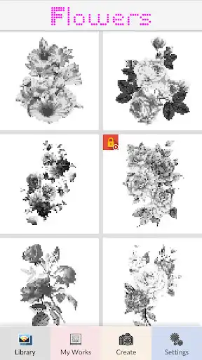 Play Flowers - Pixel Art  and enjoy Flowers - Pixel Art with UptoPlay
