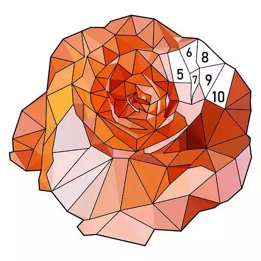 Play Flowers Poly Art: Color by Number,Coloring Puzzle APK
