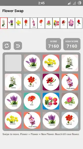 Play Flower Swap as an online game Flower Swap with UptoPlay