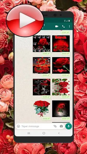 Play Flowers  WAStickerApps GIF as an online game Flowers  WAStickerApps GIF with UptoPlay