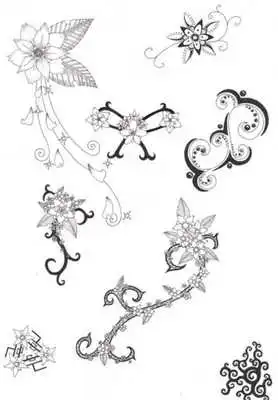 Play Flower Tattoo Ideas