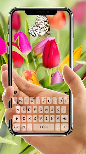 Play Flower Transparent Keyboard Background  and enjoy Flower Transparent Keyboard Background with UptoPlay