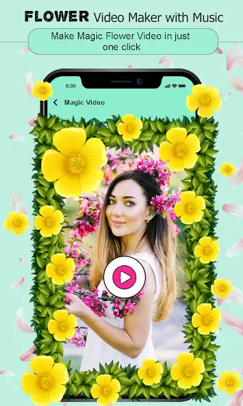 Play Flower Video Maker with Song as an online game Flower Video Maker with Song with UptoPlay