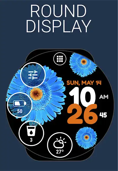 Play Flower Watch Face by HuskyDEV  and enjoy Flower Watch Face by HuskyDEV with UptoPlay