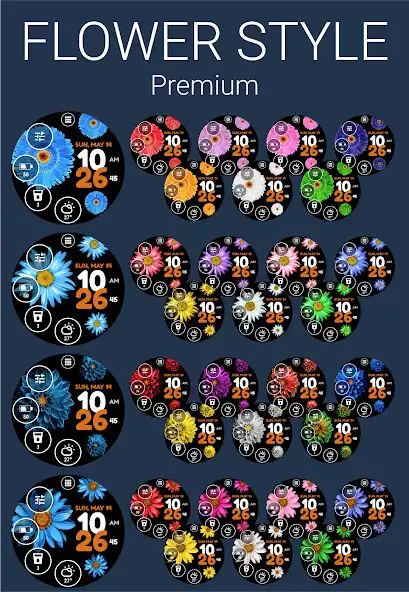 Play Flower Watch Face by HuskyDEV as an online game Flower Watch Face by HuskyDEV with UptoPlay