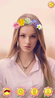 Play Flower Wedding Crown Hairstyle