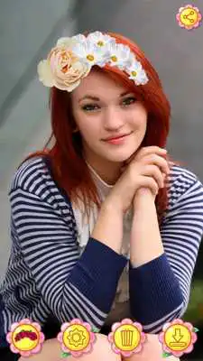 Play Flower Wedding Crown Hairstyle