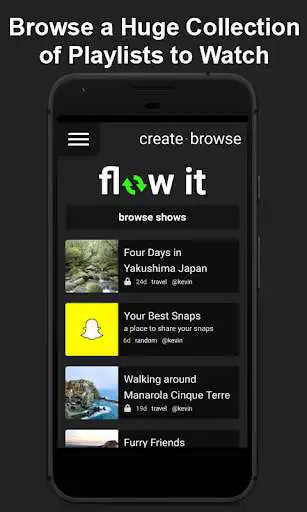 Play Flow It - Share Playlists with Friends  and enjoy Flow It - Share Playlists with Friends with UptoPlay
