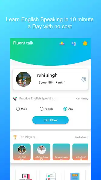 Play Fluent talk - Live Random Call and enjoy Fluent talk - Live Random Call with UptoPlay Play Fluent talk - Live Random Call and enjoy Fluent talk - Live Random Call with UptoPlay