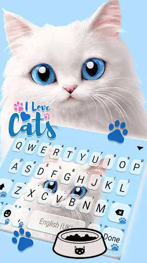 Play Fluffy Cute Kitten Keyboard Background  and enjoy Fluffy Cute Kitten Keyboard Background with UptoPlay