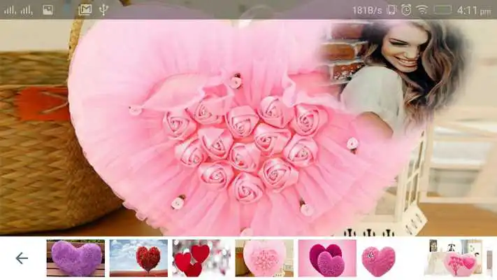 Play Fluffy Heart Photo Frame