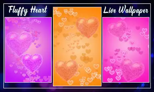 Play Fluffy Hearts Live Wallpaper