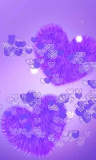 Play Fluffy Hearts Live Wallpaper