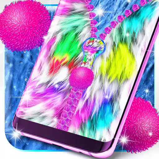 Free play online Fluffy Zipper Lock Screen APK