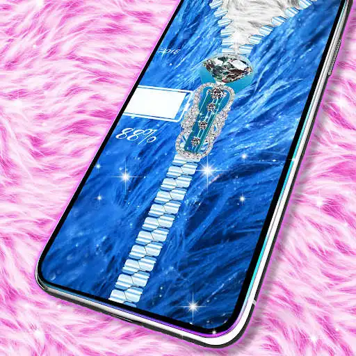 Play Fluffy Zipper Lock Screen