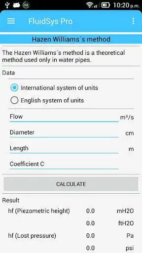 Play FluidSys Demo (Hydraulic calculations) as an online game FluidSys Demo (Hydraulic calculations) with UptoPlay