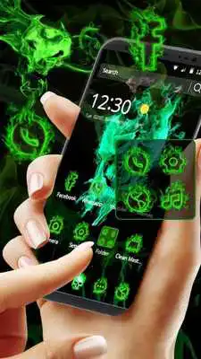 Play Fluorescent Green Skull Theme
