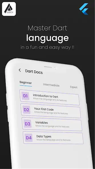 Play Flutter Academy :Learn Flutter as an online game Flutter Academy :Learn Flutter with UptoPlay