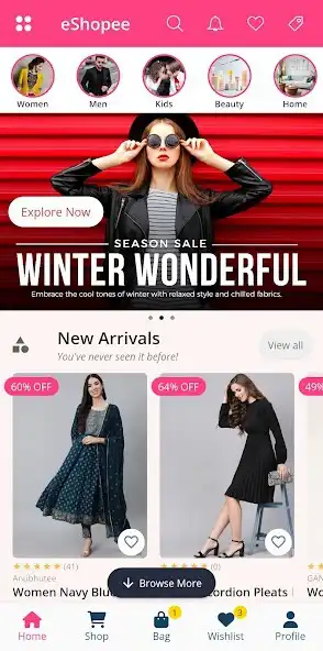 Play Flutter e-Shopping App UI Kit as an online game Flutter e-Shopping App UI Kit with UptoPlay