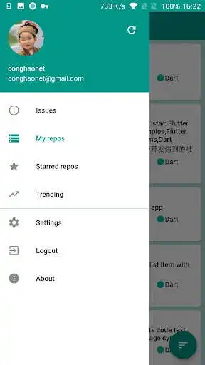 Play Flutter GitHub client as an online game Flutter GitHub client with UptoPlay