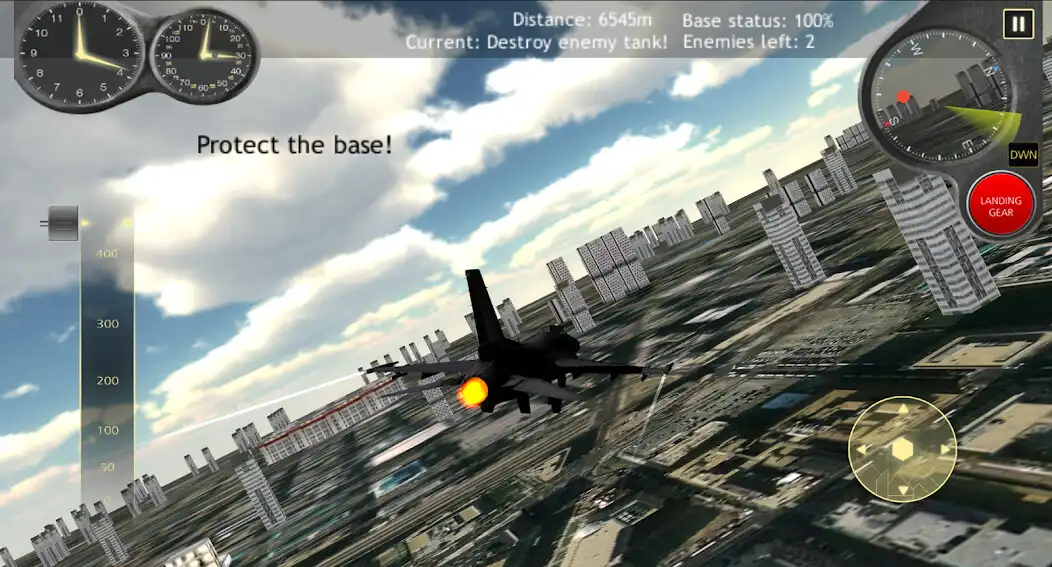 Play Fly Airplane Fighter Jets 3D as an online game Fly Airplane Fighter Jets 3D with UptoPlay
