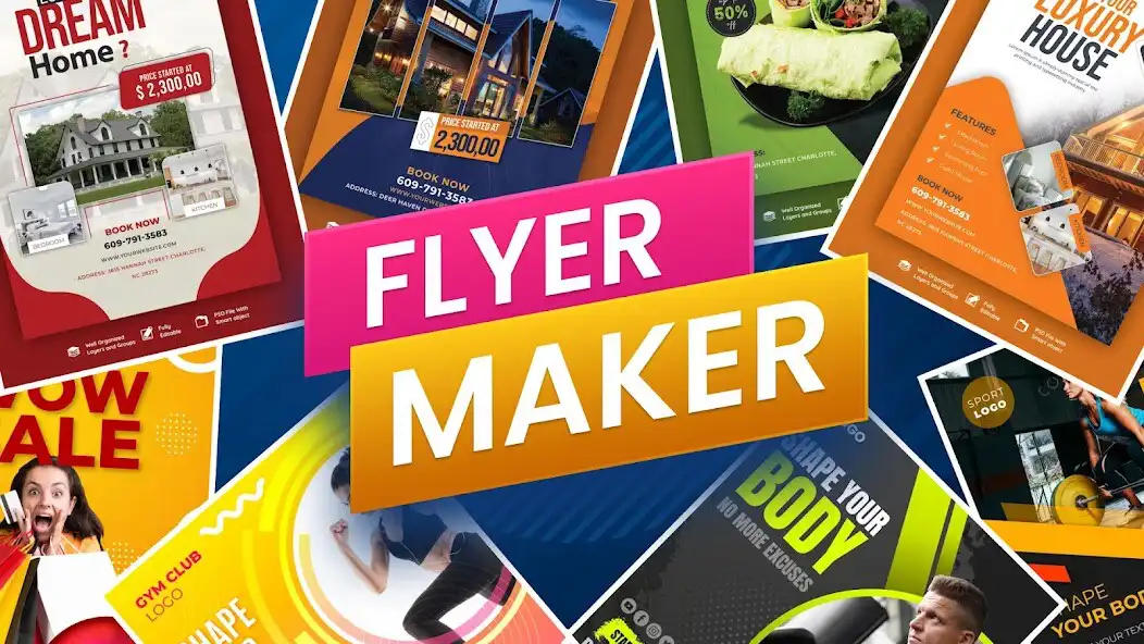 Play Flyer Maker - Poster Design as an online game Flyer Maker - Poster Design with UptoPlay