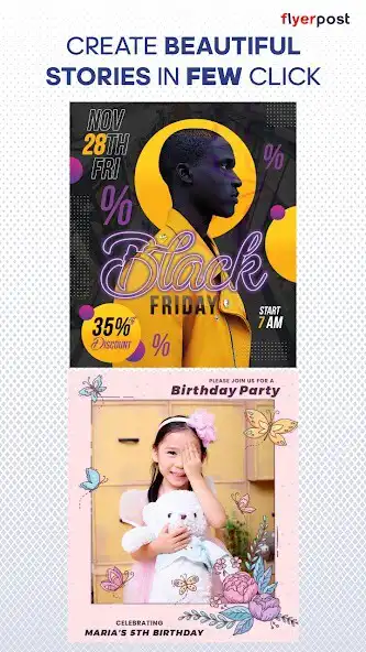 Play FlyerPost - Flyer Poster Maker as an online game FlyerPost - Flyer Poster Maker with UptoPlay